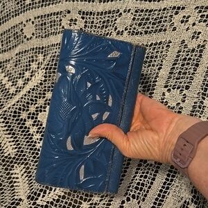 Patricia Nash Wallet  Blue And Silver
